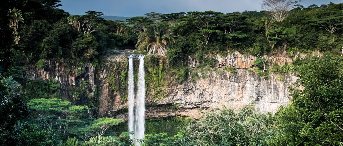 Tropical waterfall